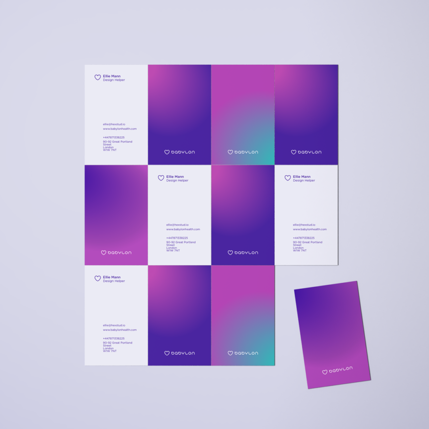 Brand asset design - business card design